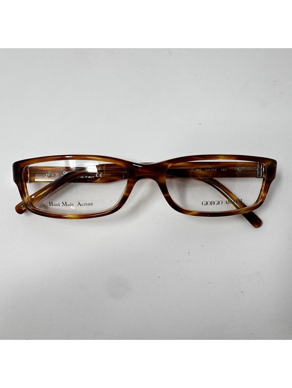 Giorgio Armani GA354 FBS Brown Striated Eyeglass Frames 53-17-140 Italy